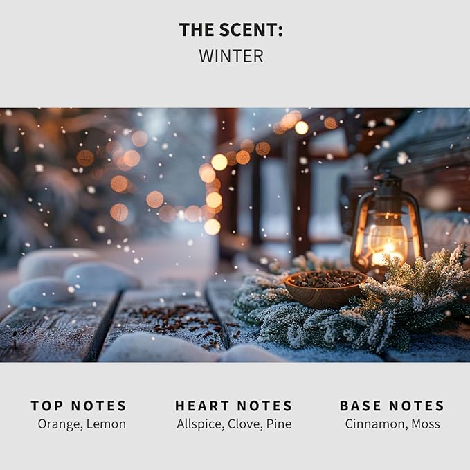 Lapew Winter Scented Mop Soap - Luxury Floor Cleaner Concentrate for Mopping Tile, Laminate, Vinyl & Hardwood | Streak-Free, Low-Foam | 36 oz
