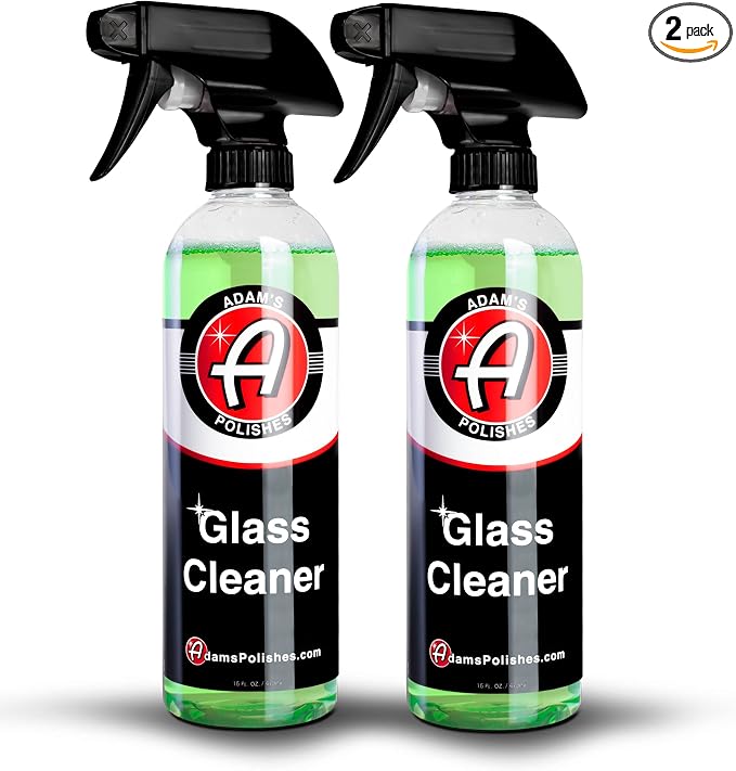 Adam's Glass Cleaner (2 Pack) - Car Window Cleaner for Safe Cleaning On Tinted & Non-Tinted Glass - Won't Strip Car Wax or Paint Protection