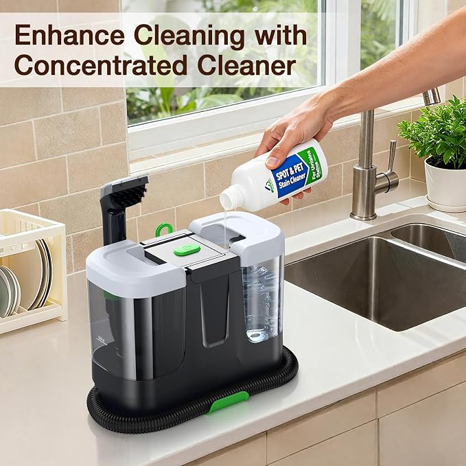 Carpet Cleaner Machine,Deep Cleaner Machine for Rug Cleaner & Couch Cleaner | Carpet Shampooer Machine for Rug,Upholstery,Stair,Car Seat&Couche, 18Kpa Suction Spot Cleaner Remover Tackles Old Set-in dirt