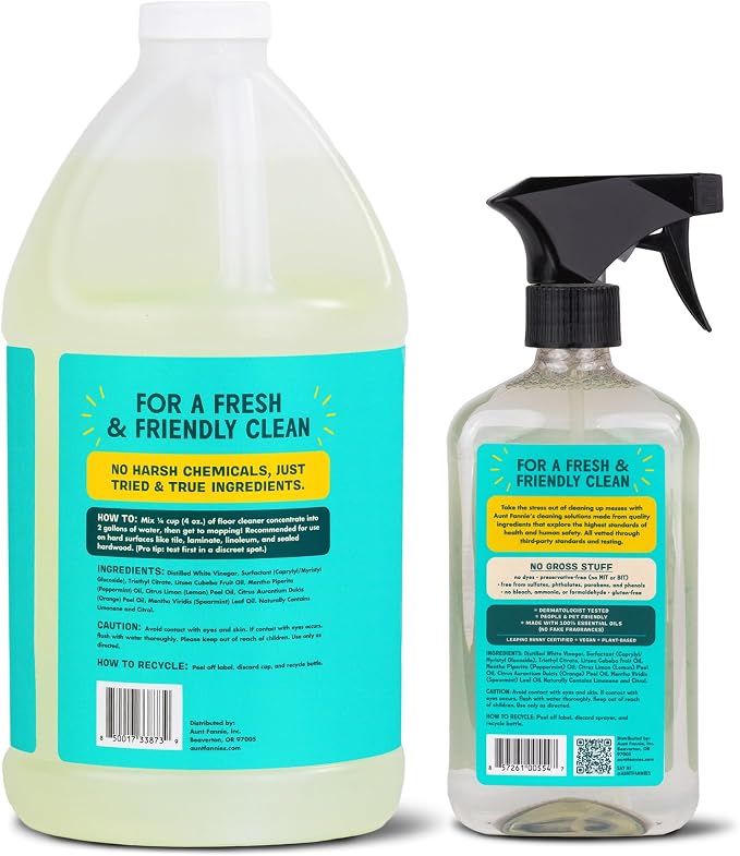 Aunt Fannie's All Purpose Cleaner Bundle, Eucalyptus, Spray + Refill, 2 Pieces