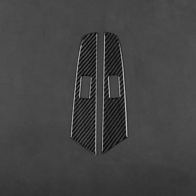 Real Carbon Fiber Decorations Rear Decals Fit for Mazda 3 2004-2009 | Decorations Rear Door Window Switch Control Panel Trim | Accessories | Anti-scratch