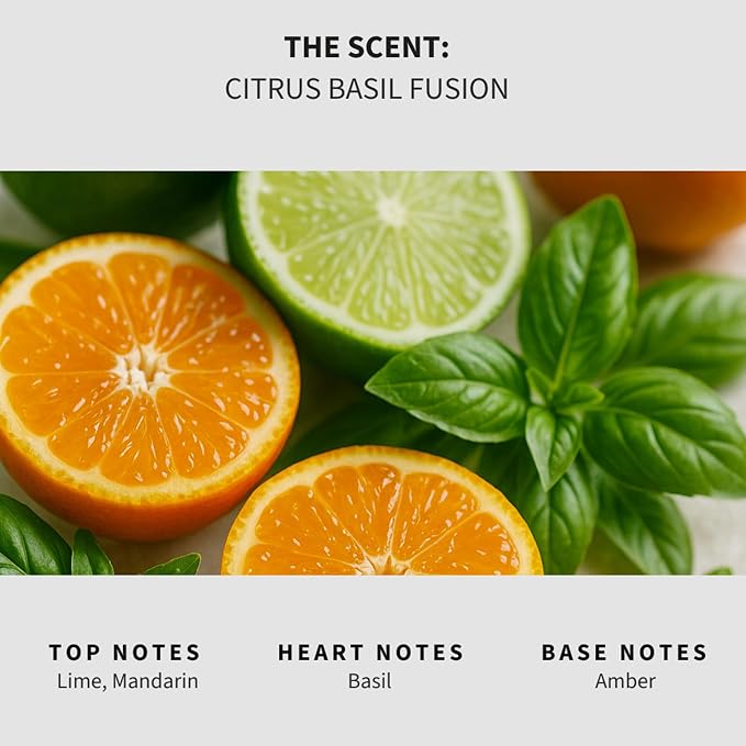 Lapew Citrus Basil Scented Mop Soap - Luxury Floor Cleaner Concentrate for Mopping Tile, Laminate, Vinyl & Hardwood | Streak-Free, Low-Foam | 36 oz