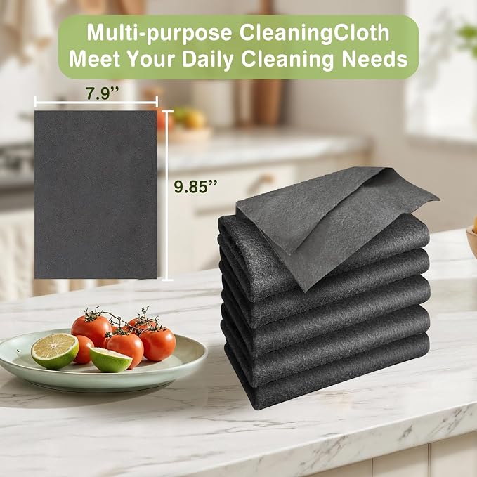 Thickened Magic Cleaning Cloth, Reusable Magic Cleaning Cloths for Glass, Streak Free Microfiber Magic Cleaning Cloth Reusable Rags for Kitchen, Windows, Mirrors, Cars (20)