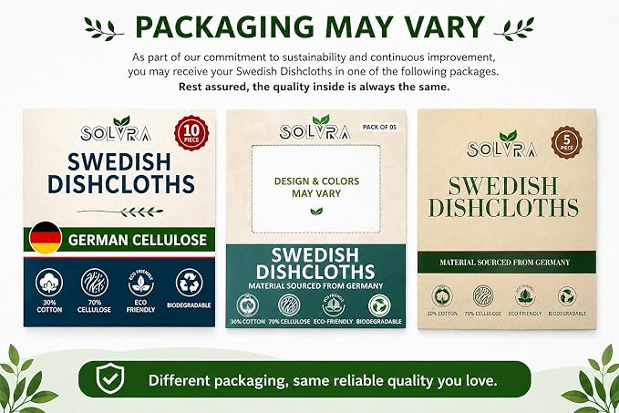 14 PCS Flower Print Swedish Dishcloths for Kitchen 100% Biodegradable, Reusable Cellulose Sponge Cloths Ultra Absorbent, Eco Friendly Cleaning Towels Dishcloths for Washing Dishes & General Cleaning