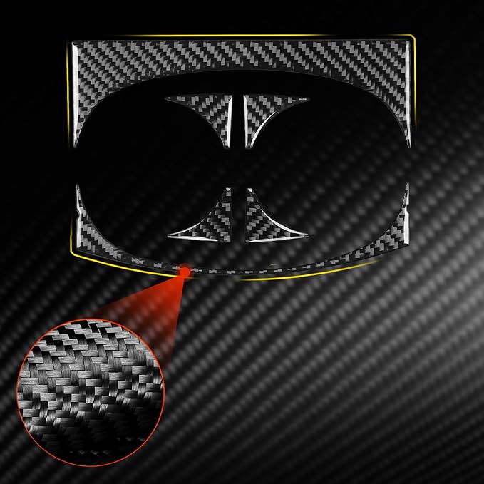 Real Carbon Fiber Trim for Chrysler 300 Accessories | for 2015-2023 300C 300S Limited/Touring Central Control Cup Holder Panel Sticker Interior Thick Overlay Decal
