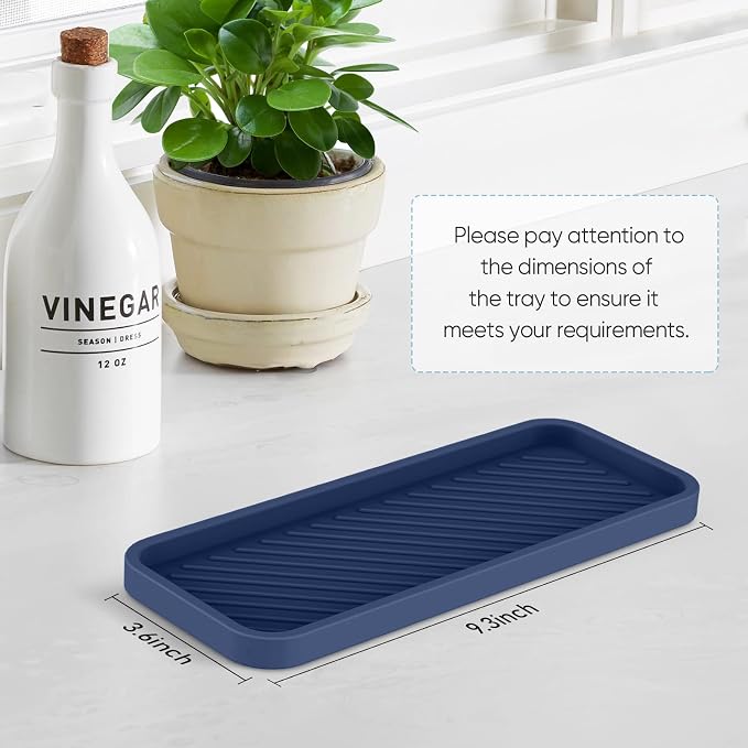 EG-SIPRO Silicone Sink Organizer Tray, 2-Pack, SASA Color, Unisex