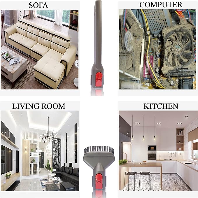 Replacement Attachments for Dyson V7 V8 V10 V11 V15 - Vacuum Accessories for Home and Car Cleaning