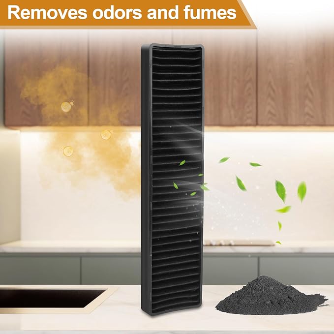 Replacement Filter Fit for LG Microwave Filter 5230W1A003A LMV1650ST, LMV1650SW LMV2031BD Microwave Grease Filter Microwave Charcoal Air Filte for lmv1650st lmv2031st Parts Charcoal Filter-Pack of 2