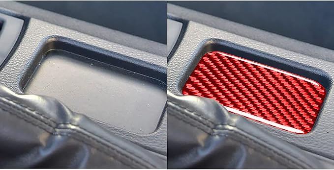 Real Carbon Fiber Decals Car Accessories Center Control Gear Shift Box Cover Trim Sticker Compatible with Scion FR-S 2013 2014 2015 2016 / Toyota 86 2017 2018 2019 2020