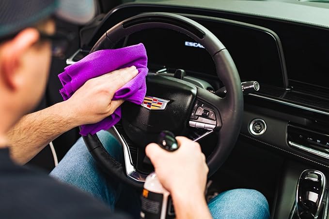 P & S PROFESSIONAL DETAIL PRODUCTS Swift Clean & Shine - Interior Cleaner & Protectant for Leather, Vinyl, Plastic - Cleans, Conditions & Leaves a Satin Finish - Fresh Scent - 16 oz