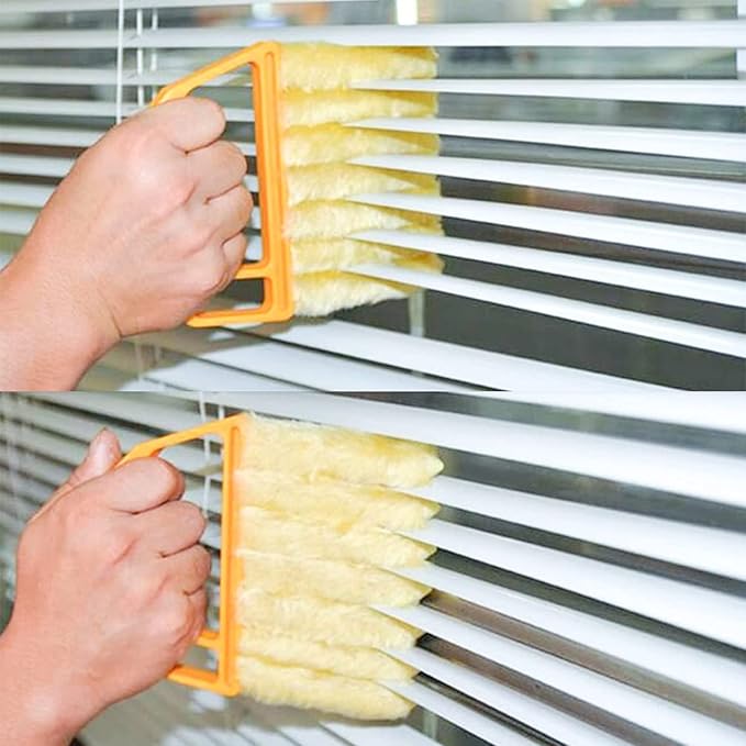 2 Pcs Blind Cleaner - Washable Window Blind Cleaner Duster Tool | Blind Duster for Wood Dlinds Mini Duster Brush Blind Dust Cleaner Venetian Shades Brush Window