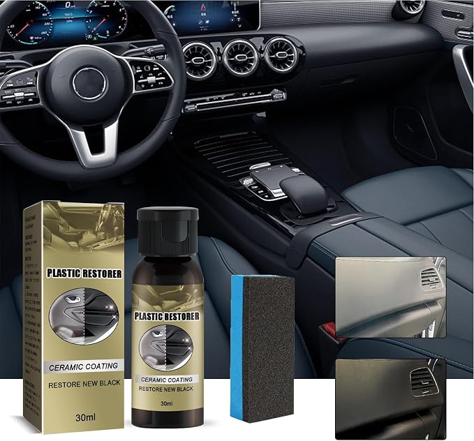 Car Dashboard Cleaner Polishing Cleaning Shine Restorer | 30ml Car Dashboard Conditioner Paste for Trim Windshield Rubber Panel Truck Vehicle Sedan Scooter SUV