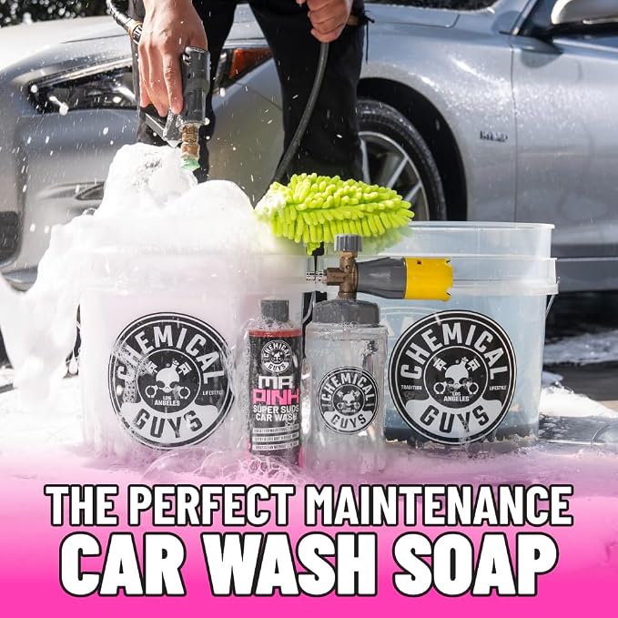 Chemical Guys, Mr. Pink Foaming Car Wash Soap, Foam Cannon, Candy, 32 oz