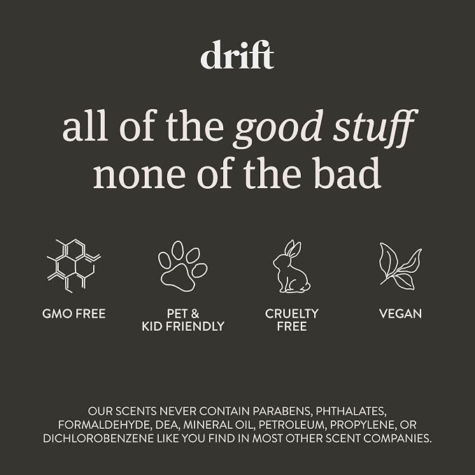 Drift Car Air Freshener - The Original Wood Air Freshener - Car Odor Eliminator - Long Lasting Scent - Metal Clip - Essential Oils - Clean Ingredients - Variety 3 Pack Starter Kit - CLIP INCLUDED
