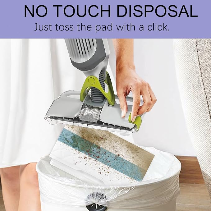 Disposable Hard Floor Mop Replacement Pads – Compatible with Shark VACMOP VM252, VM250, VM190, VC205, QM250 for All Hard Floors 10 Pack