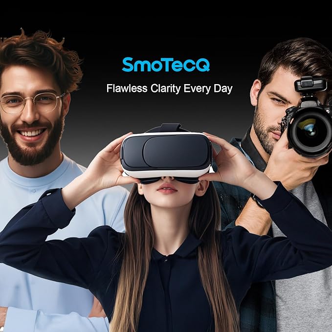 SmoTecQ 6 Pack Premium Microfiber Glasses Cleaning Cloths - Ultra Soft & Scratch Free for Eyeglasses, Sunglasses, Camera Lenses, Tablets & Screens - Washable & Reusable