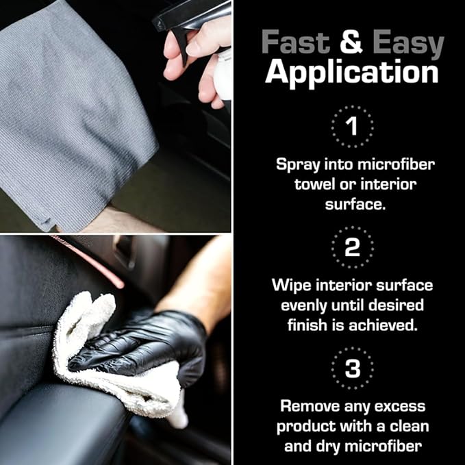 Ethos Interior Detailer Spray - Interior Car Cleaner Easily Cleans & Protects All Interior Surfaces | Non Greasy Satin Finish with UV Protection & Odor Neutralizing Agents