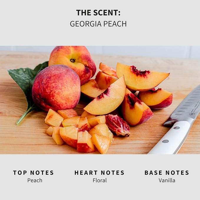 Lapew Georgia Peach Scented Mop Soap - Luxury Floor Cleaner Concentrate for Mopping Tile, Laminate, Vinyl & Hardwood | Streak-Free, Low-Foam | 36 oz