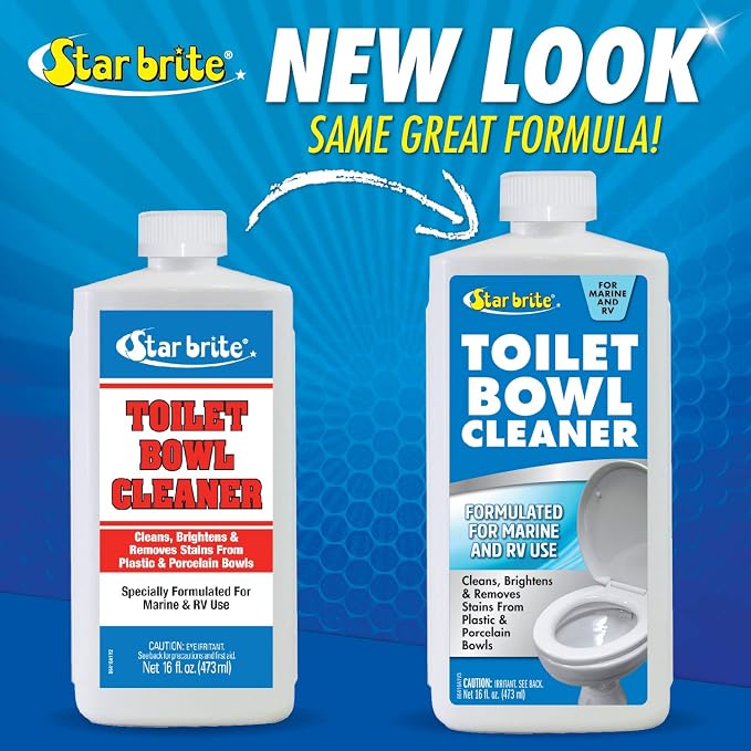 STAR BRITE Toilet Bowl Cleaner - For Boat, RV, Portable Toilets, Removes Stains, Fresh Scent, 16oz (086416)