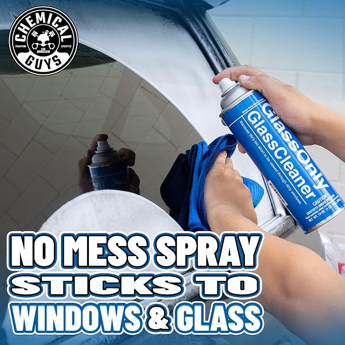Chemical Guys, Foaming Glass & Window Cleaner, Ammonia-Free Spray, 19 oz | Clinging foam clears fingerprints, smoke film and road grime from glass, mirrors and screens, ammonia-free