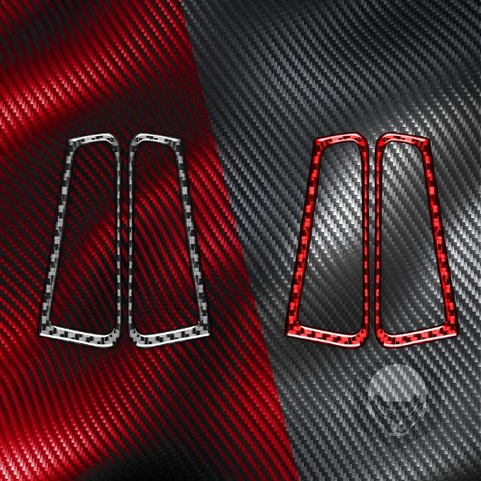 Real Carbon Fiber Trim for Infiniti Accessories | for G35 G37 G25 Q60 Q40 2007-2015 X S Sedan Coupe Convertible Defogger Air Vent Outlet Frame Interior Thick Overlay Decal