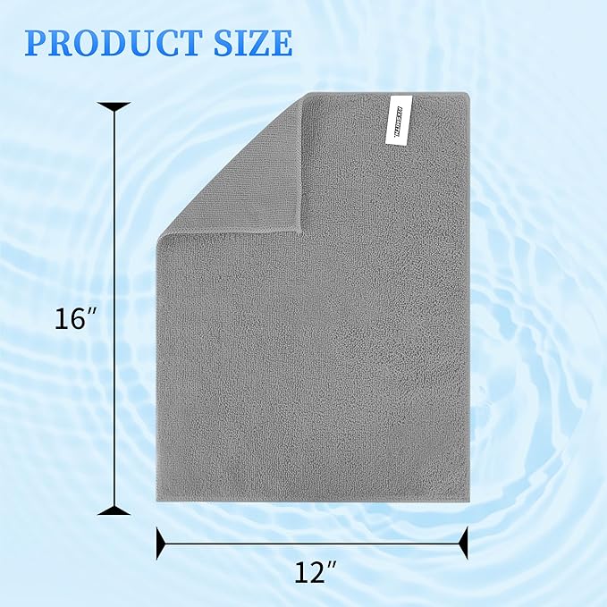FIXSMITH Shop Towels-200 Pack, Multi-Functional Shop Rags, 12 x 16 in Microfiber Cleaning Cloth, Highly Absorbent Cleaning Rags, Cleaning Towels for Car Kitchen Home Office
