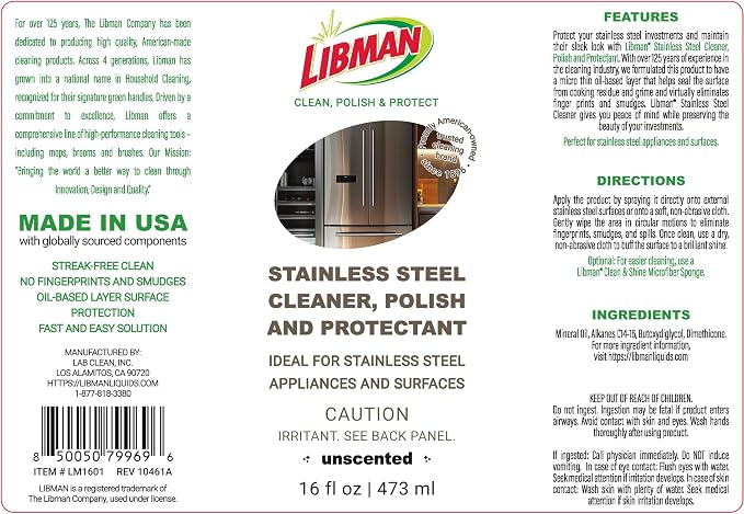 Libman Liquids Stainless Steel Cleaner & Protectant