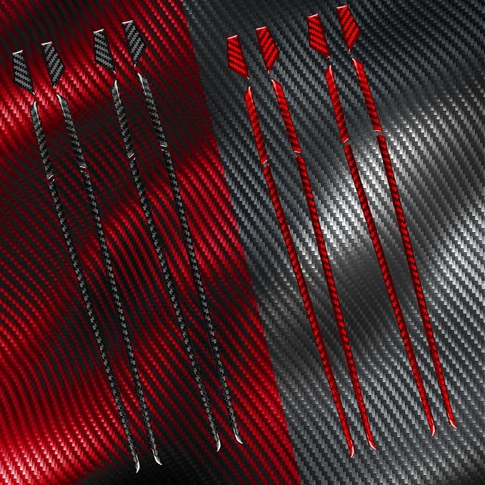 Real Carbon Fiber Door Stickers Fit for Audi A3 8Y S3 2021-2025 | Door Panel Trim Accent Decorations | Accessories | Thick Overlay
