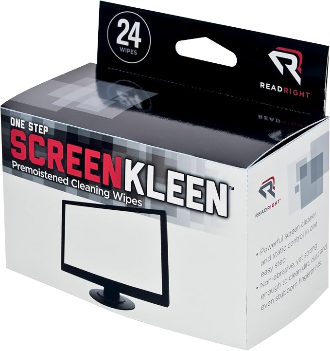 Advantus OneStep Screen Cleaning Wipes, 24 Wipes per Box (REARR1209)