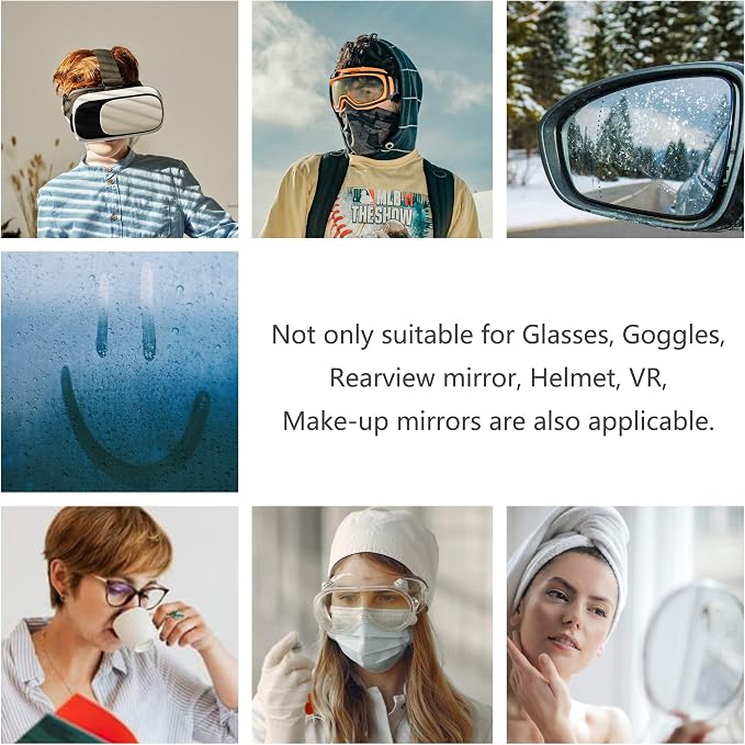 LifeArt Anti Fog Cloth for Eyeglasses, Microfiber Cleaning Cloth for Screen, Goggles and Ski Masks, Nano Technology, Reusable 700 Times, Safe on All Types of Lens Coating, Streak-Free (1 Pack)