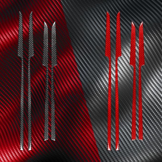 Real Carbon Fiber Trim for Toyota Camry Accessories | for 2012 2013 2014 Armrest Box Decoration Panel Sticker Interior Thick Overlay Decal