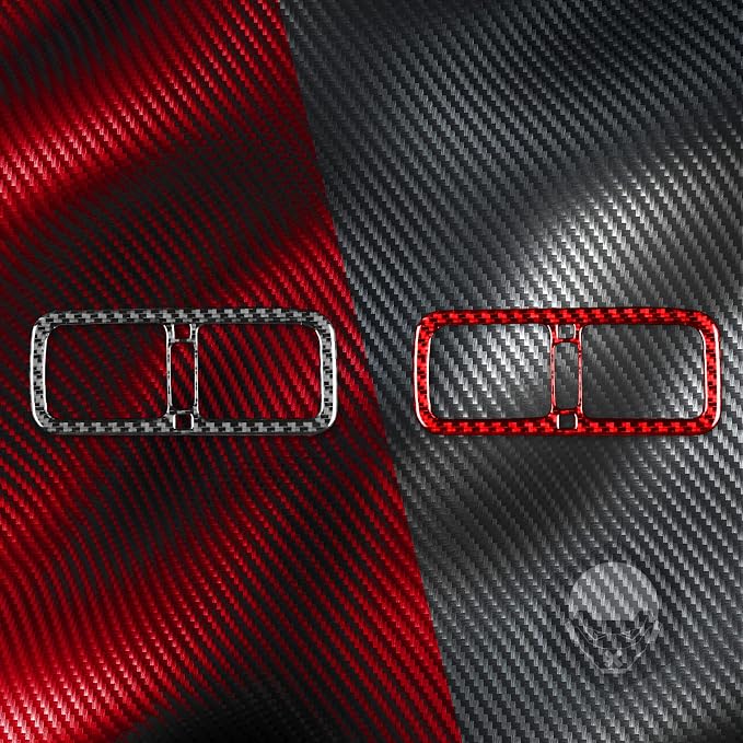 Real Carbon Fiber Trim for Infiniti Accessories | for G35 G37 X S 2007-2010 Center Console Armrest Rear Air Vent Outlet Frame Interior Thick Overlay Decal - A