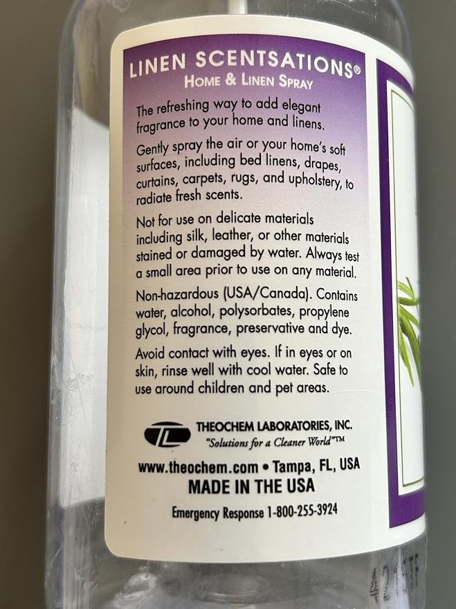 English Lavender Linen Spray - Natural Room and Fabric Freshener | 2 Pack, 32oz Total, Odor Eliminator & Freshener, For Bedding, Clothes, Room & Pillow