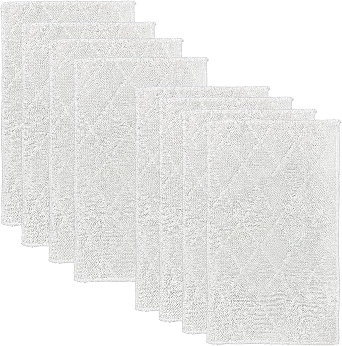 Light 'N' Easy Steam Mop Pads Replacement Reusable for S3601 S3101 S7326 7688ANB 7688ANW Floor Microfiber Cleaning Cloths(8 Pack) (8)