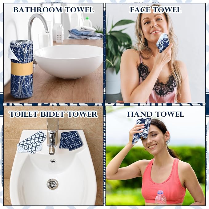 72 Pcs Reusable Cleaning Cloths Washable Cotton Kitchen Towels for Home
