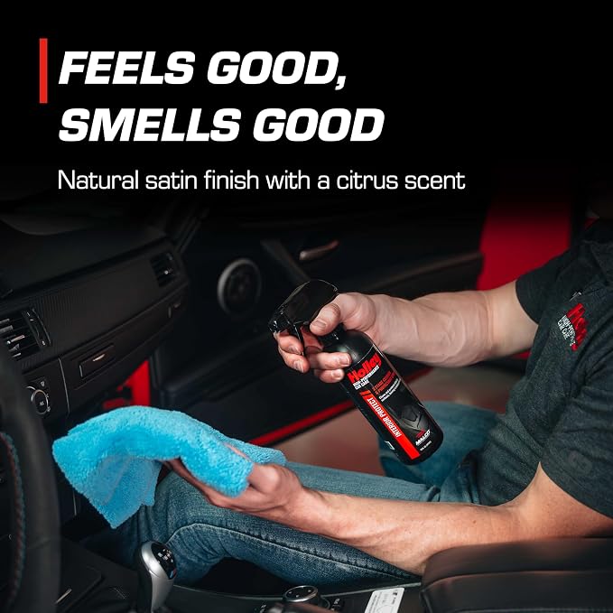 Holley Interior Protect - 2-Stage Cleaner & Protectant Spray - High-Performance Car Care, Wipe Away dust and Fingerprints in Your Vehicle - UV protectant, Citrus Scent - 16 oz.