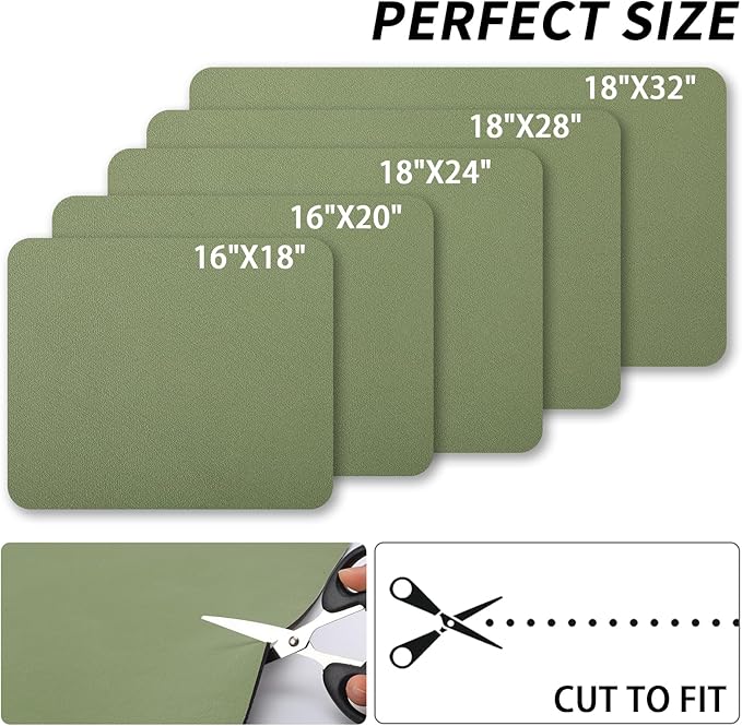HotLive Dish Drying Mat for Kitchen Counter, Heat Resistant Drainer Mats with Non-slip Rubber Backed, Hide Stain Kitchen Super Absorbent Draining Mat, Easy to Clean Dish Rack Pad, Green 16"x18"