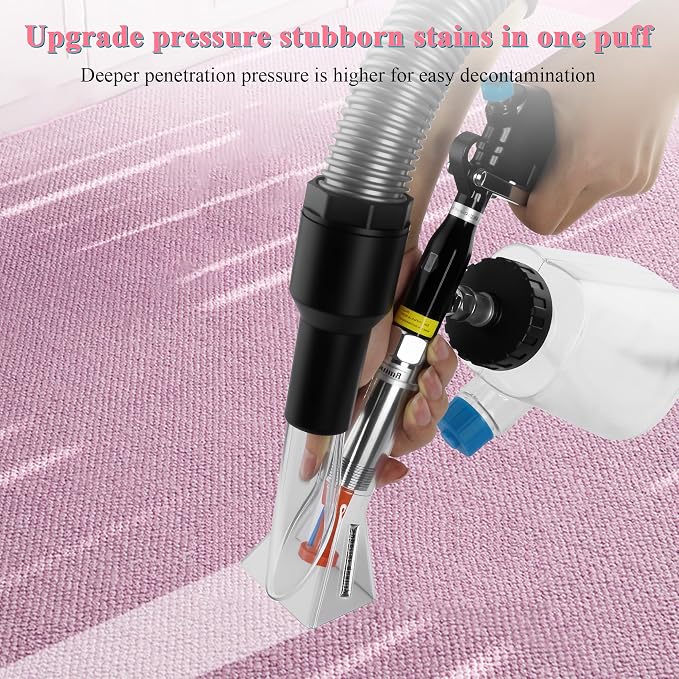 3IN1 Car Cleaning Gun Detachable Sprinkler Head for Detailing | 3IN1 Multi-Purpose Cleaning Gun Detachable Sprinkler Head for Automotive Detailing, Carpet, Upholstery, Surface Cleaning