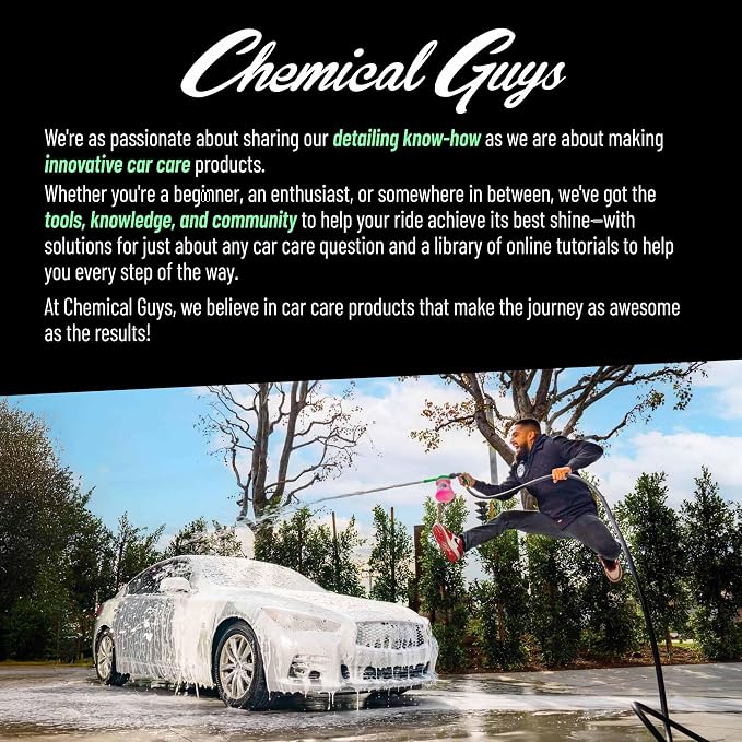 Chemical Guys, Signature Series Glass & Window Cleaner, Tint Safe, 16 oz | Ammonia-free and tint-safe, clears fingerprints, smoke film and grime from glass, mirrors and windshields