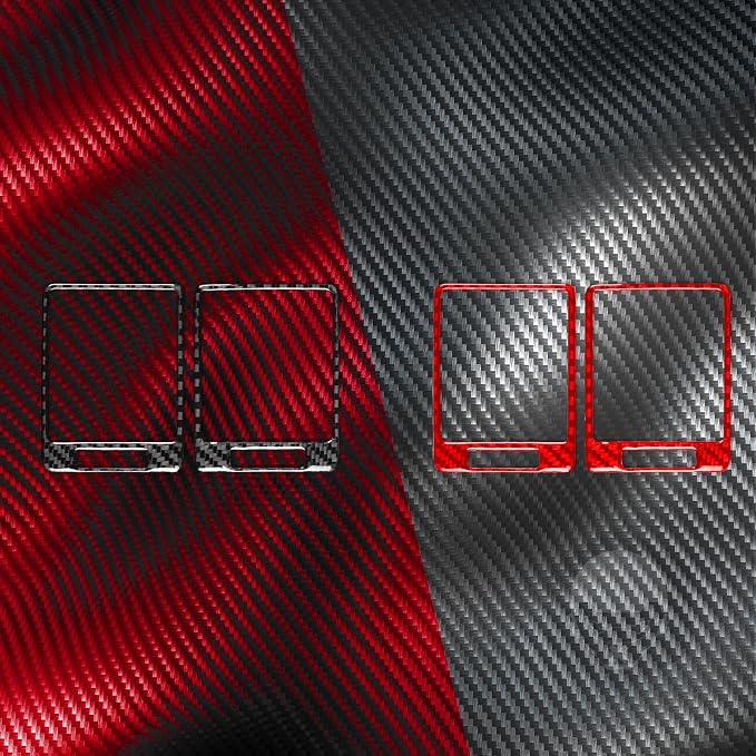 Dash Side Vents Trim for Toyota Corolla 2009-2013 Accessories Black | Soft Carbon Fiber | Upgrades for Car | Only for Left-Hand Drive | Anti-Scratch | Sporty Style