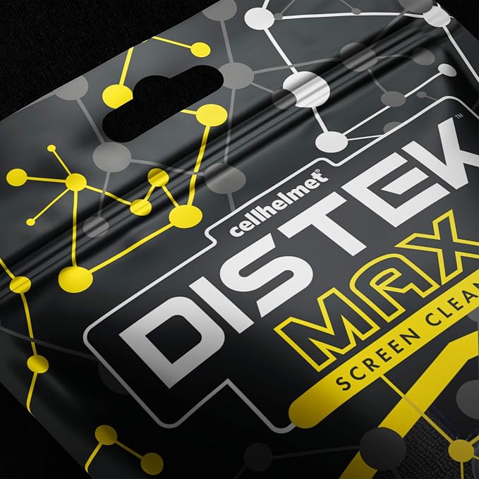 cellhelmet DISTEK Max Screen & Phone Cleaner | 70% Isopropyl Alcohol Formula | Safe for All Devices | Anti-Streak & Fast-Drying | 30mL Travel Size | As Seen on Shark Tank | Retail Packaging