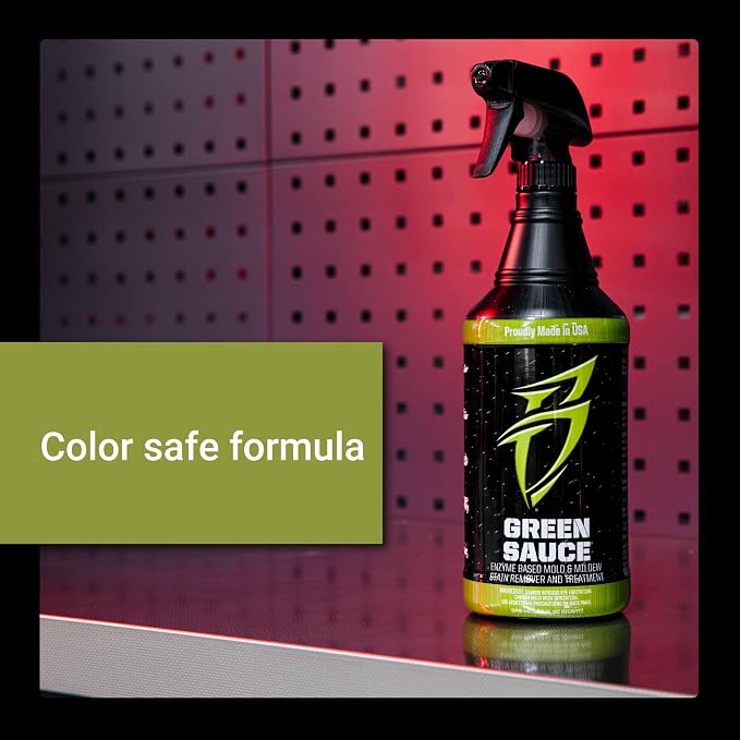 Boat Bling Green Sauce Enzyme-Based Stain Remover for Boats, 1 Gallon | Enzyme-based stain remover breaks down interior and exterior stains; fiberglass, vinyl, fabric and carpet