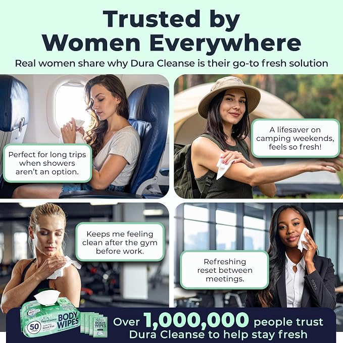 XL Body Wipes for Women, No Rinse Adult Bathing Wash Cloths - 4pk, 200 Shower Wipes + 16 Travel Bath Sheets -10"x11.5" Thick Cleansing Disposable Washcloths for Womens Hygiene & Elderly Incontinence