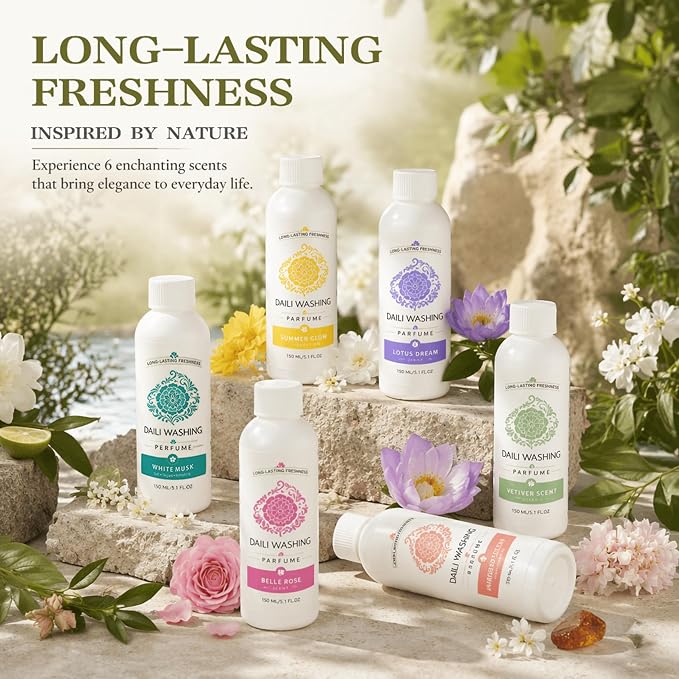 daili washing Perfume, Long Lasting Fabric Freshener, Premium Laundry Fragrance Booster for All Garments (1*pcs)