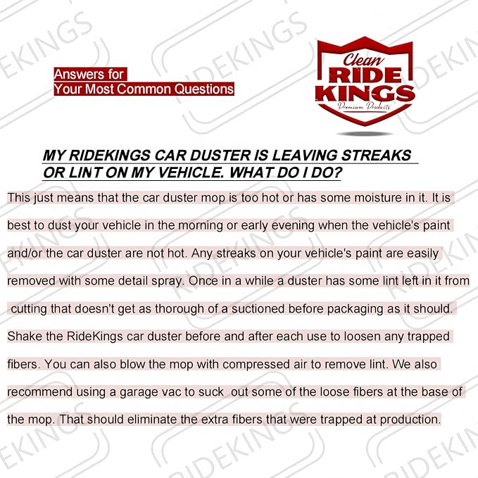 Car Duster Exterior Scratch Free,Car Dust Brush with Extendable Telescoping Handle to Remove Dust Pollen,Duster for Car,Truck,RV and Motorcycle,Large Auto Mop Duster Head, Wax Cotton Hair | Telescoping auto mop traps pollen scratch-free. Red combo with...