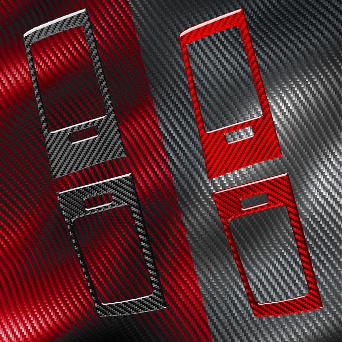 Fit for Cadillac Escalade ESV 2007-2014 / EXT Hybrid 2009-2013 | Real Carbon Fiber | Accessories | Trim Instrument Side Air Vent Surround Cover | Stickers | Anti-scratch