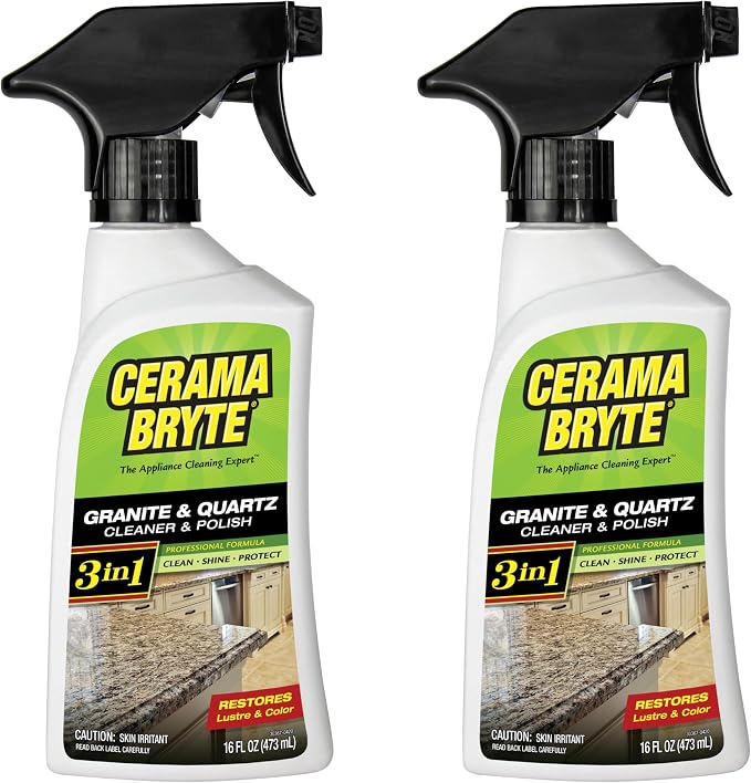 Cerama Bryte Granite & Quartz Daily Clean & Shine, 16 oz, 2 Pack