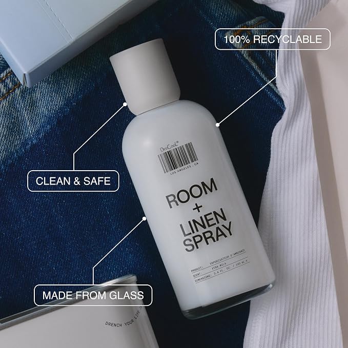 DedCool, Room + Linen Spray, Xtra Milk, Essential Oil Infused, 3.4 fl oz | Natural non-toxic formula freshens home, bedding, couch, closet & bathroom