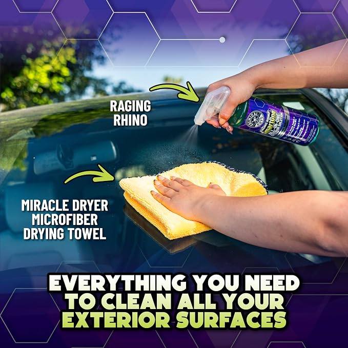 Chemical Guys, Raging Rhino All-in-One Exterior Detailer Spray, Gallon | Waterless wash, quick detailer and spray wax in one step, cleans and shines paint, glass, wheels and chrome, slick gloss