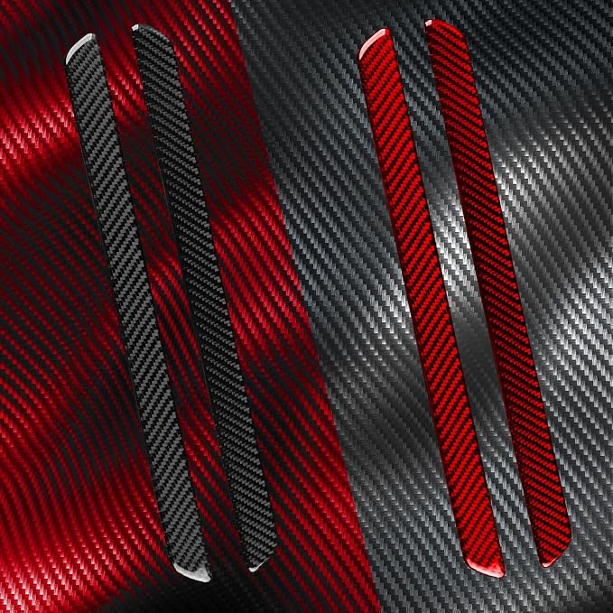 Carbon Fiber Door Sill Guard Stickers Fit for Audi A3 8Y S3 2021-2025 | Door Sill Guard Protections Trim Scuff Plate Decorations | Accessories | Anti-scratch | Self-adhesive